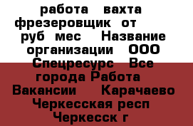 работа . вахта. фрезеровщик. от 50 000 руб./мес. › Название организации ­ ООО Спецресурс - Все города Работа » Вакансии   . Карачаево-Черкесская респ.,Черкесск г.